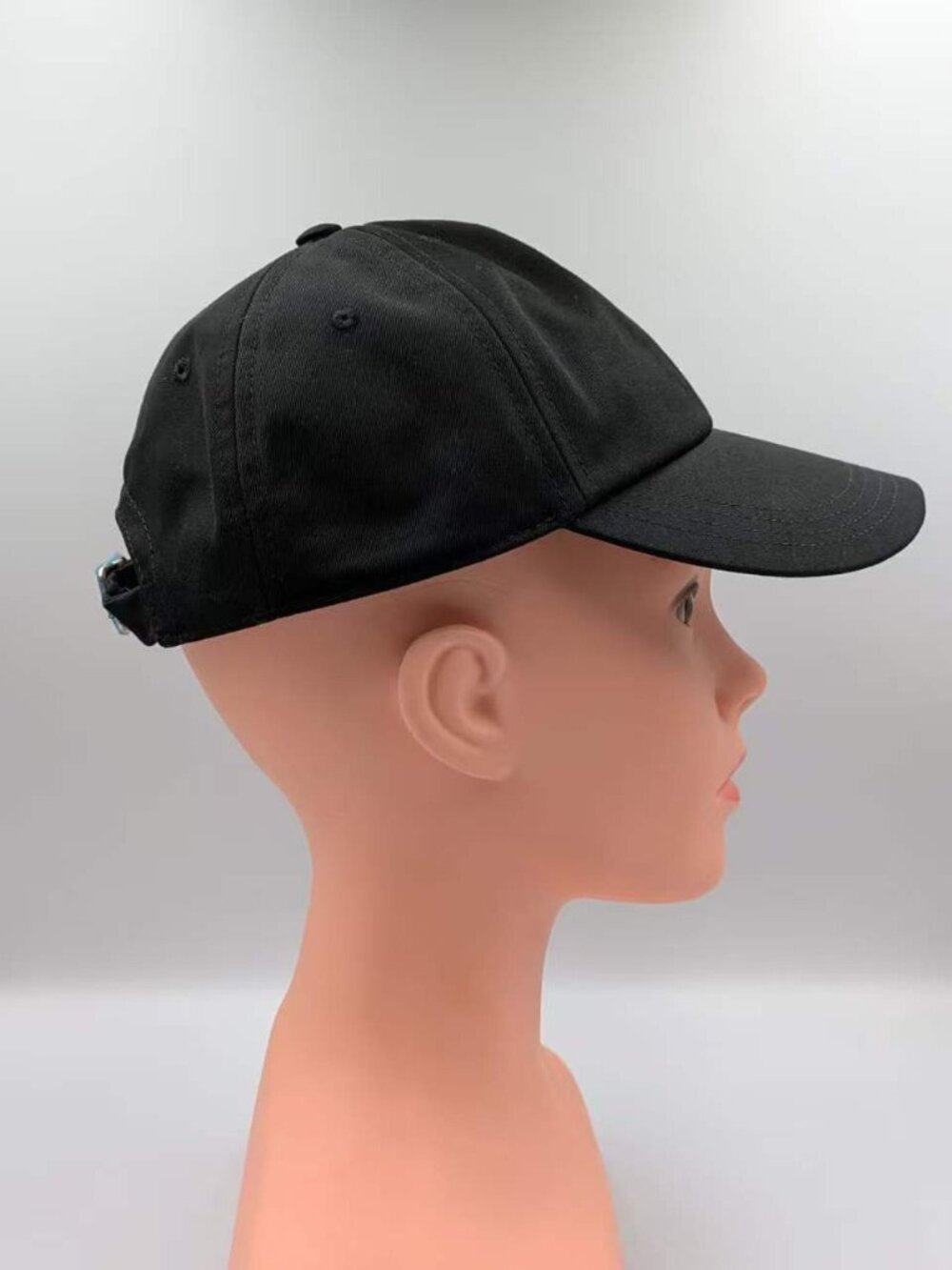 Burberry Check Lined Cotton Blend Baseball Cap Black S 8083524 - Picture 12 of 14